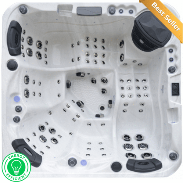 Monaco 2 Lounger 32 Amp Hot Tub 2 Loungers 3 Seats Lots Of Jets Marble White